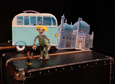 Figurentheater für Kinder, Das Mädchen mit dem Koffer, Bild 2